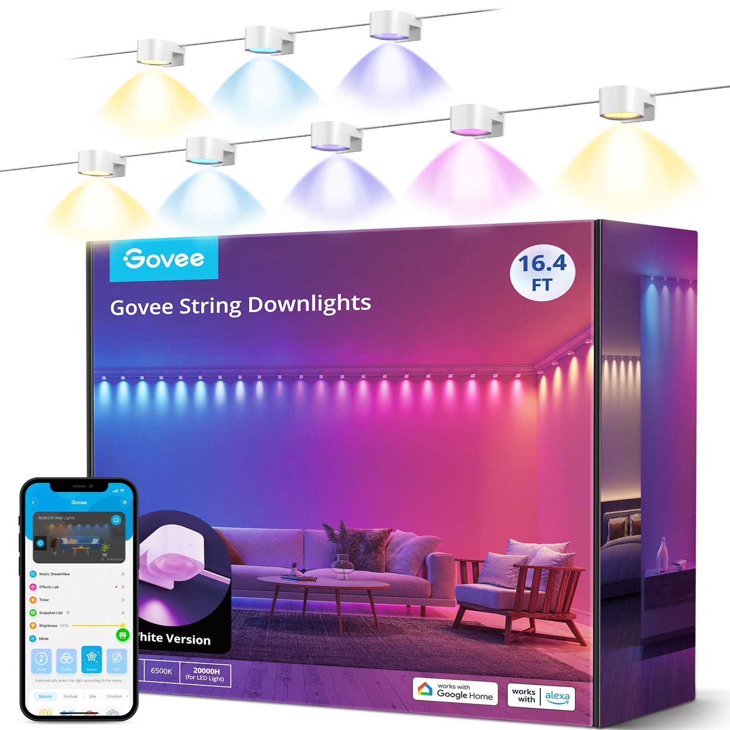 Govee RGBIC String Downlights (5m)