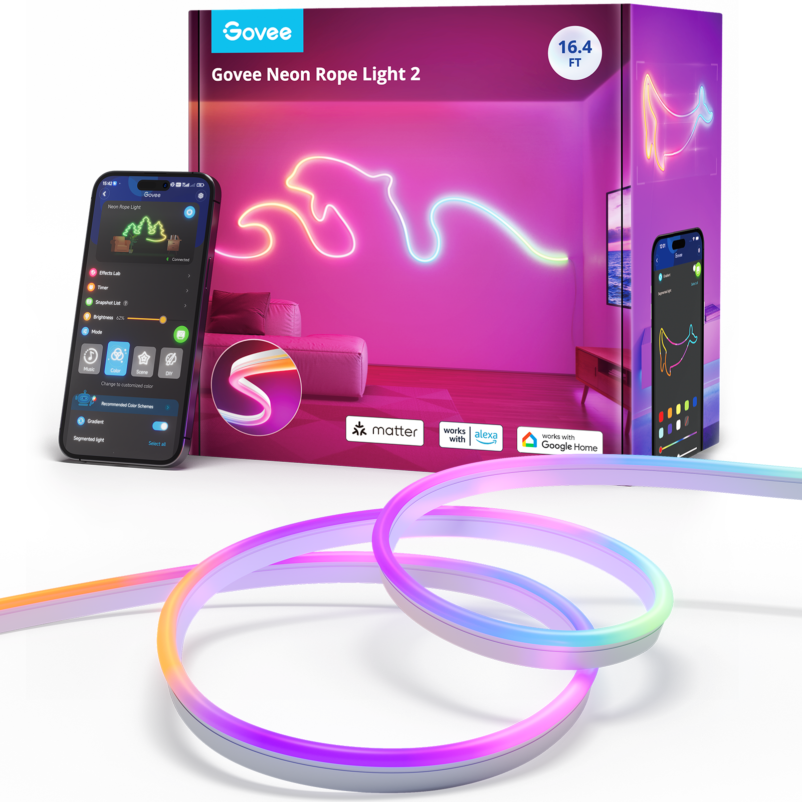 Govee Neon Rope Strip Light (2m -5m)
